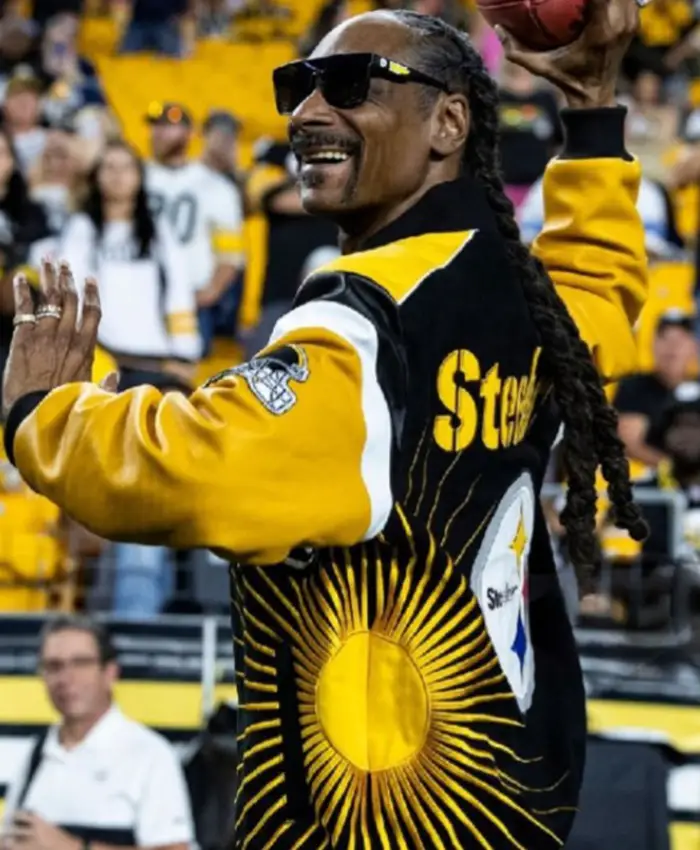 SNF Snoop Dogg Steelers Varsity Jacket