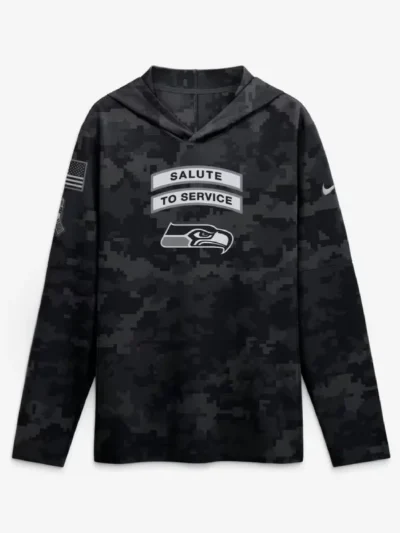 Seattle Seahawks Salute to Service Hooded Shirt 2026