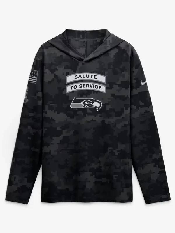 Seattle Seahawks Salute to Service Hooded Shirt 2026