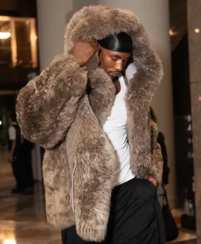 Serge Ibaka Hooded Fur Jacket