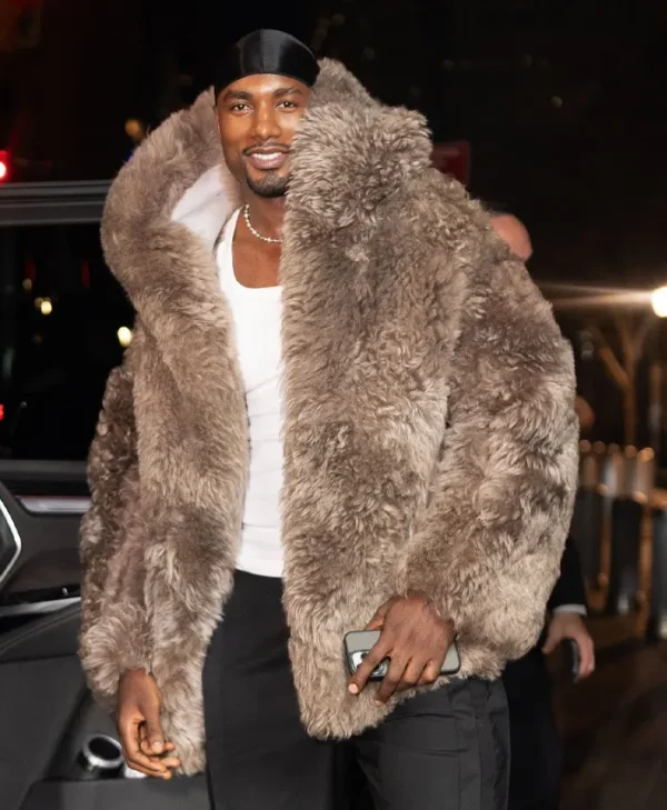 Serge Ibaka Hooded Fur Jacket