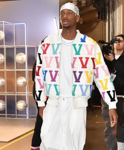 Shai Gilgeous-Alexander You Broke My Heart White Jacket