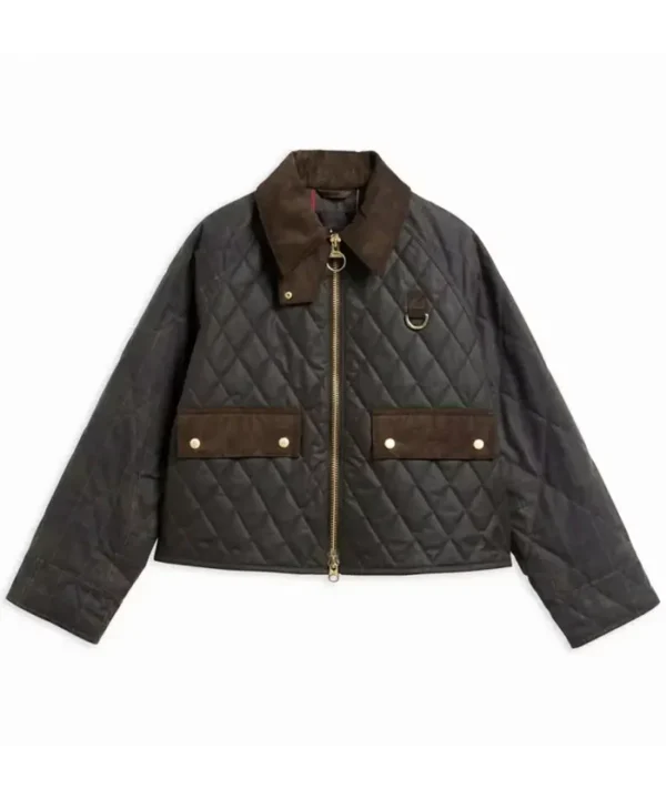 Sienna Miller Barbour Waxed Cotton Coat