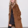 Sienna Miller Fashion Week London Brown Coat