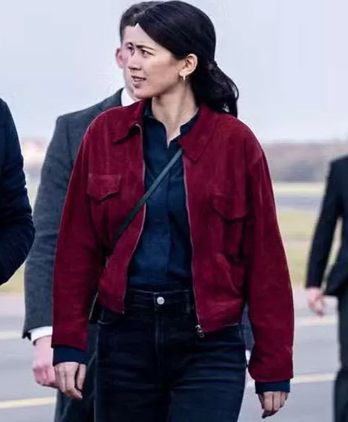 Silo S03 Helen Drew Red Suede Leather Jacket