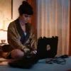 Simona Tabasco Masterplan Brown Silk Satin Robe