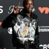 Skillibeng MTV Video Music Awards 2025 Black Leather Jacket