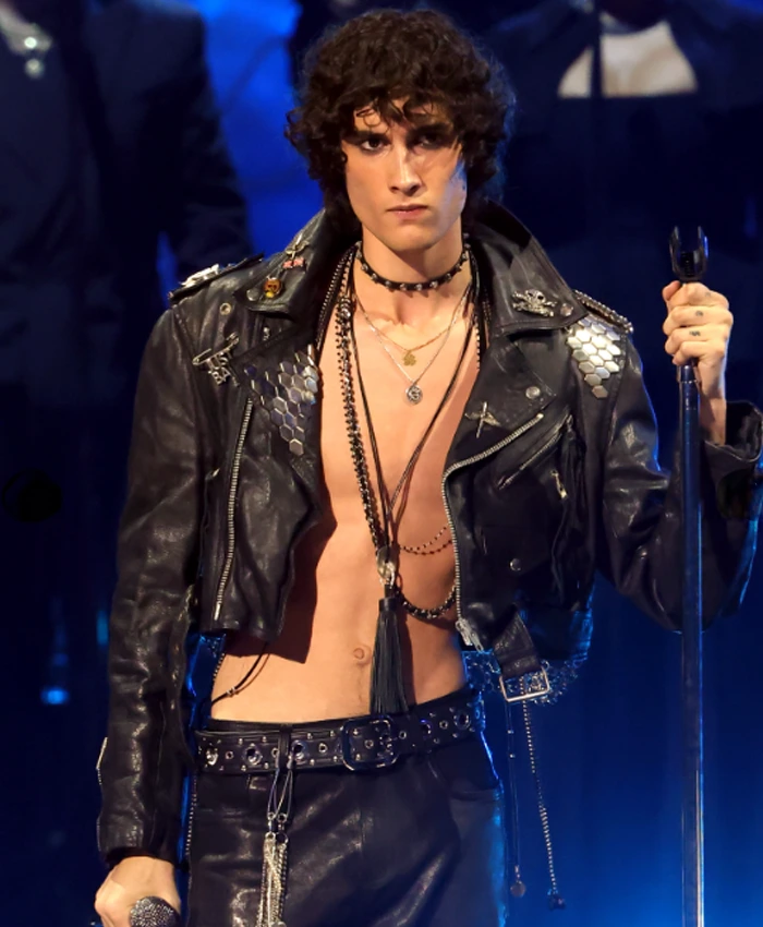 Sombr MTV Video Music Awards Leather Jacket