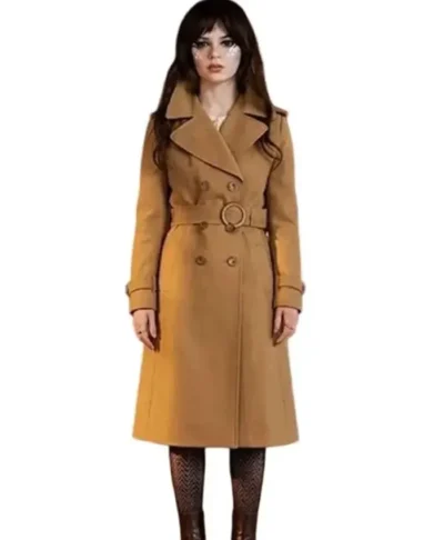 Sophie Thatcher Brown Trench Coat
