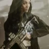 Special Ops Lioness Zoe Saldana Black Jacket