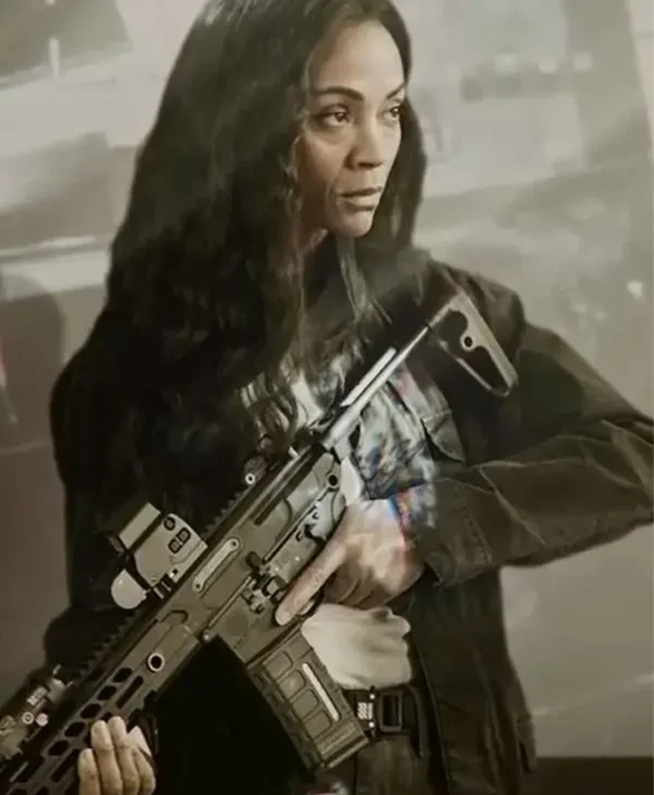 Special Ops Lioness Zoe Saldana Black Jacket