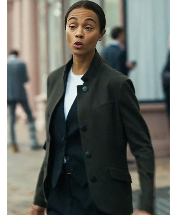 Special Ops Lioness Zoe Saldana Green Blazer