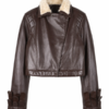 Squirrel Girl Cropped Brown Leather Jacket