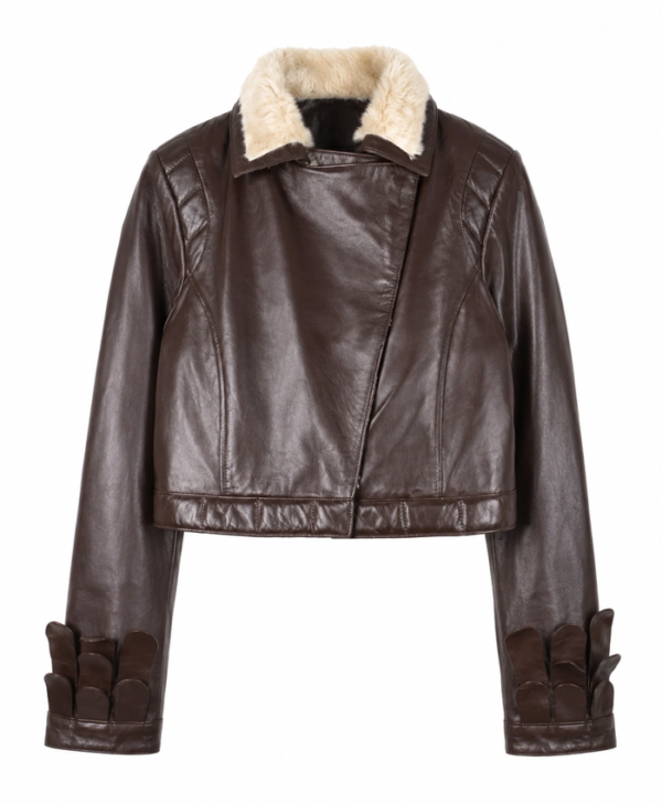 Squirrel Girl Cropped Brown Leather Jacket