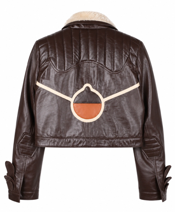 Squirrel Girl Cropped Brown Leather Jacket