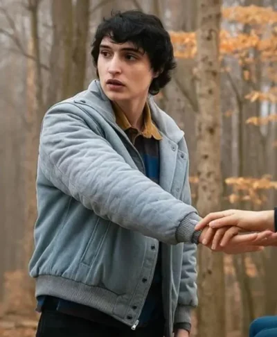 Stranger Things S05 Mike Wheeler Gray Jacket