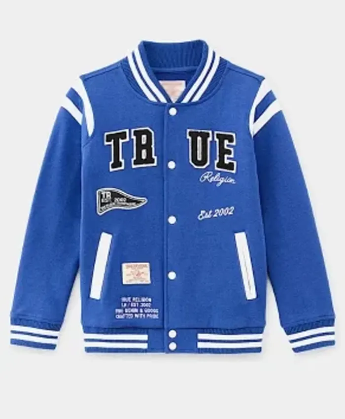 Street Fighter Event Andrew Koji Blue Letterman Jacket