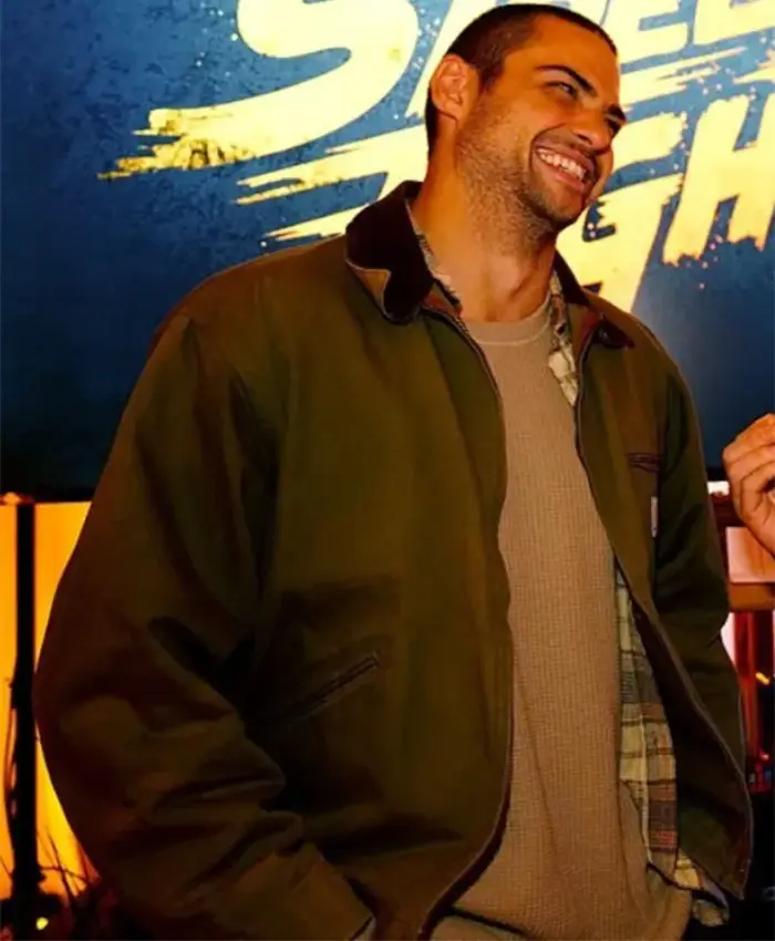 Street Fighter Noah Centineo Green Jacket