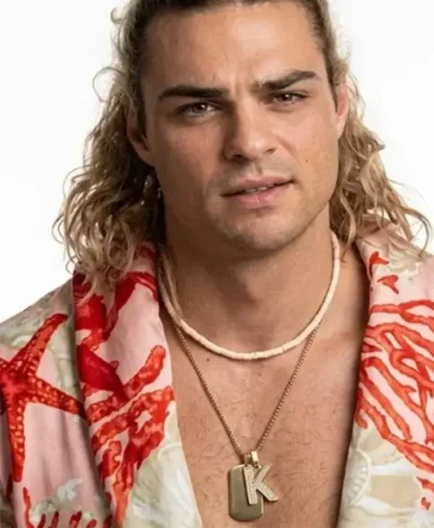 Street Fighter Noah Centineo Star Fish Print Robe Jacket