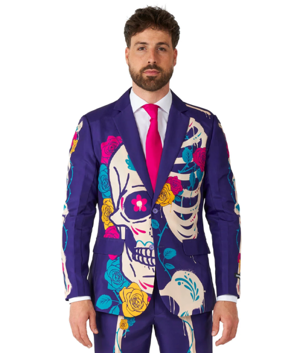 Sugar Skull Purple Suit