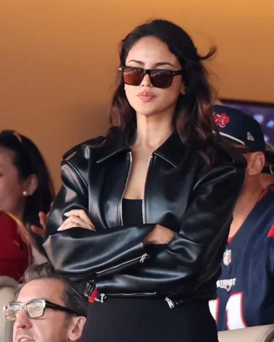Super Bowl Eiza Gonzalez Leather Jacket