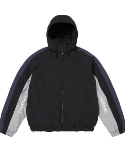 Supreme AOI Fleece Lined Black Track Jacket