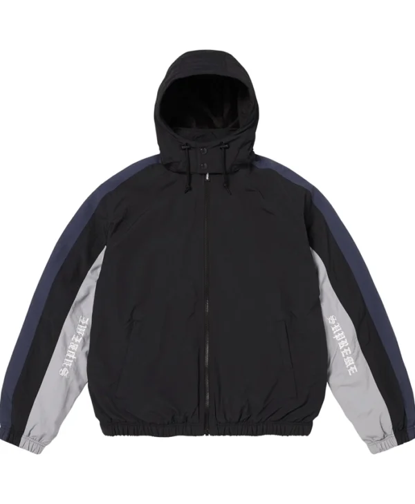 Supreme AOI Fleece Lined Black Track Jacket