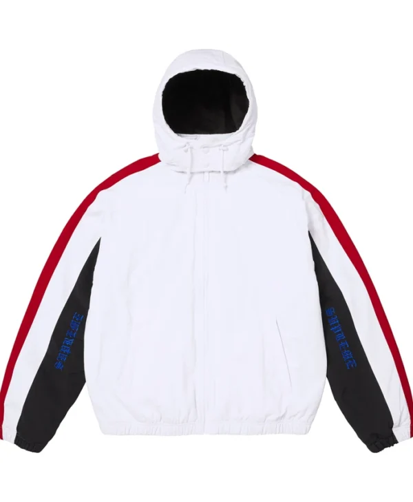 Supreme AOI Fleece Lined White Track Jacket