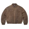Supreme POPEYE FW26 Swarovski Studded Leather Jacket