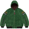 Supreme Vanson Leathers Reversible Quilted Hooded Green Jacket