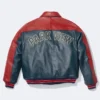 Supreme x A.PRESSE Red and Blue Leather Jacket