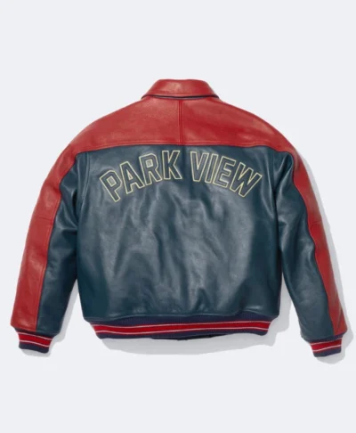 Supreme x A.PRESSE Red and Blue Leather Jacket