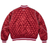 Supreme x Champion Quilted Black Satin Varsity Jacket