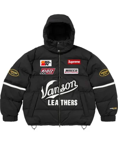 Supreme x Vanson Fall 2026 Black Cordura Down Jacket
