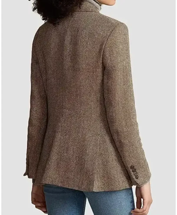 Susie Glass Kaya Scodelario Grey Blazer