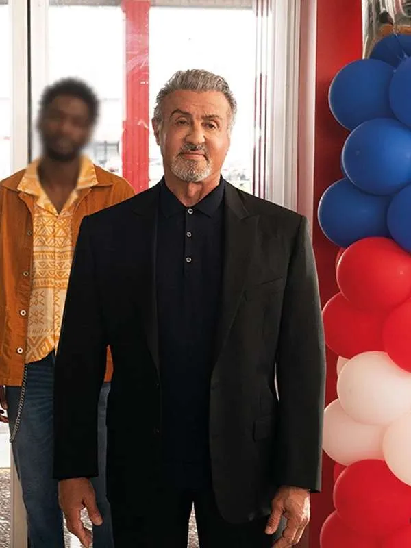 Tulsa King S4 Sylvester Stallone Black Coat - Image 2