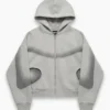 Taliri x Aura Grey Hodded Jacket