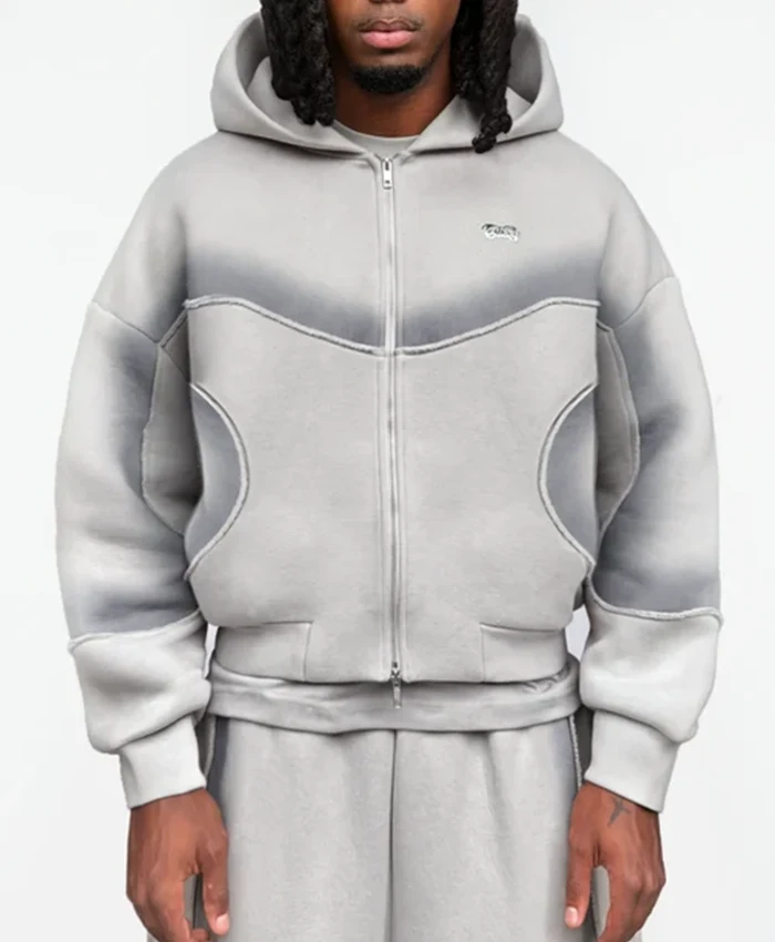 Taliri x Aura Grey Hodded Jacket