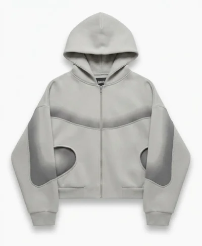 Taliri x Aura Grey Hodded Jacket