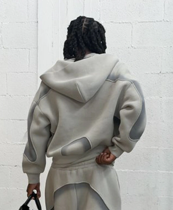 Taliri x Aura Grey Hodded Jacket