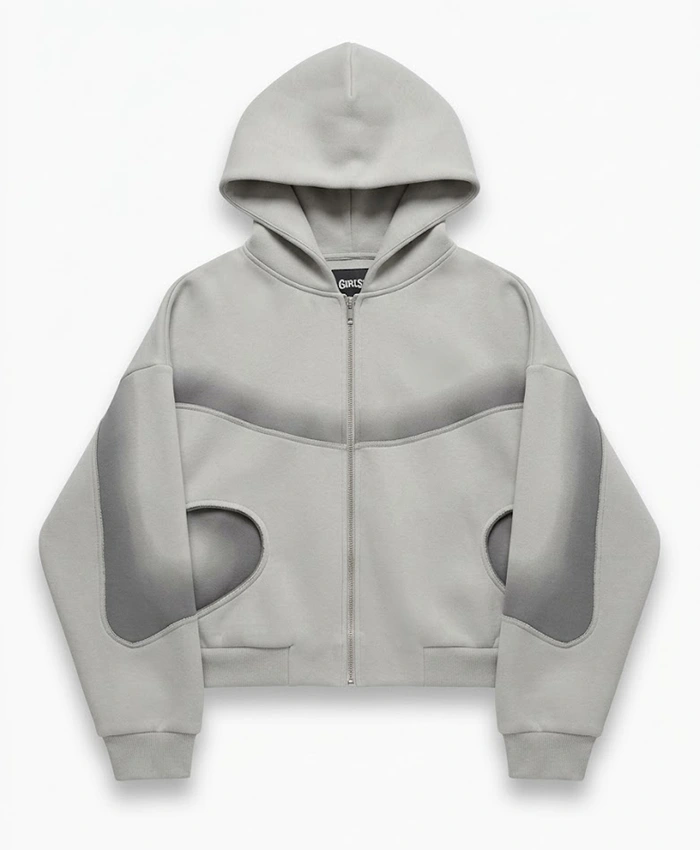 Taliri x Aura Grey Hodded Jacket