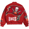Tampa Bay Buccaneers Chalk Line Red Pennant Varsity Jacket