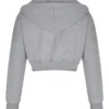 Teagan Tao Grey Cropped Hooded Jacket