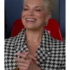 Ted Lasso S04 Hannah Waddingham Black & White Houndstooth Blazer