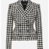 Ted Lasso S04 Hannah Waddingham Black & White Houndstooth Blazer