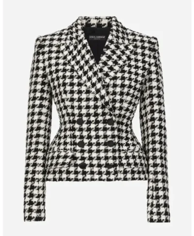 Ted Lasso S04 Hannah Waddingham Black & White Houndstooth Blazer