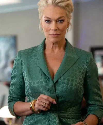 Ted Lasso S04 Hannah Waddingham Green Tie Waist Blazer