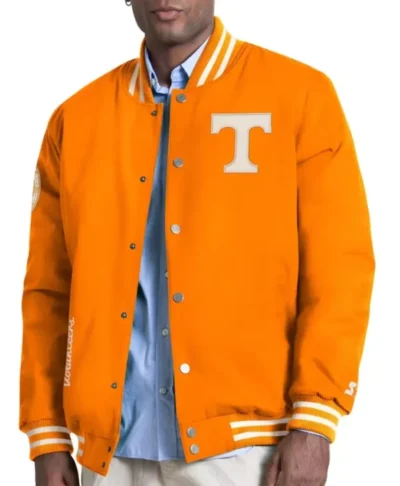 Tennessee Volunteers Starter Spectator Orange Varsity Jacket
