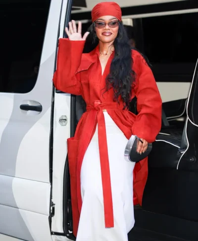 Teyana Taylor Calvin Klein SS27 NYFW Red Coat
