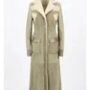 The Gentlemen S02 Susie Glass Suede Leather Shearling Coat
